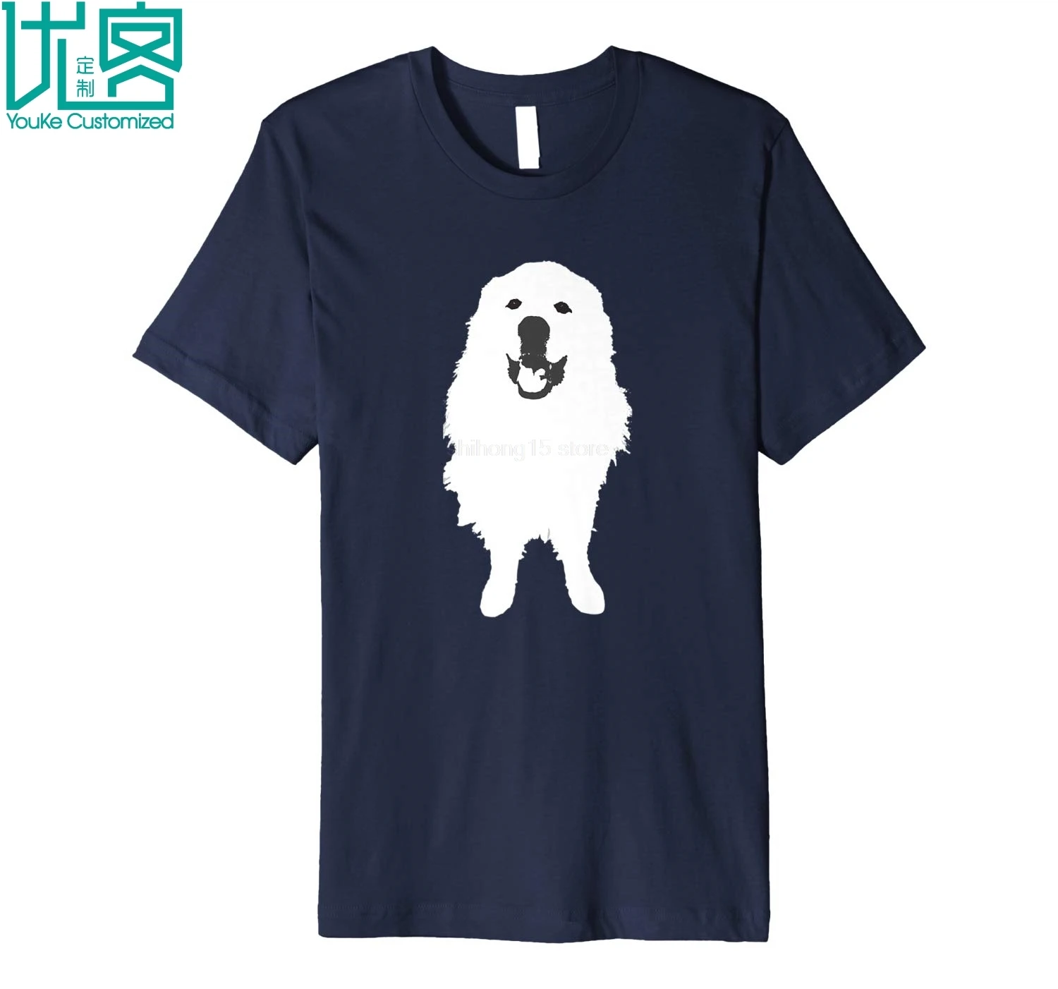 Parecer ajuste patrón Gran Pirineos perro sonriente T camisa 2019 de los hombres de verano  Camiseta de manga corta|Camisetas| - AliExpress