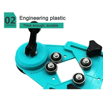 

Drill Bit Tile Glass Hole Locator Saw Core Bit Guide Opening Adjustable 4-83mm DIN889