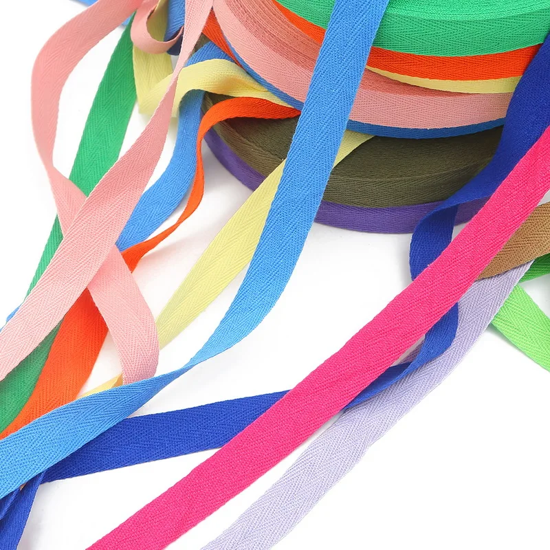 5Meter 2cm Multi Color Herringbone Tape Ribbons 100% Cotton Woven Ribbon Sewing Overlock Cloth Strap Belt DIY Accessories ribbon decoration sewing ribbon cotton ribbon