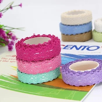 

Weeding Cotton Lace Tape Scrapbooking Decorative Sticker Gallery Decoration Stickers Craft Tape Adhesive Lace Tape Cloth Tape