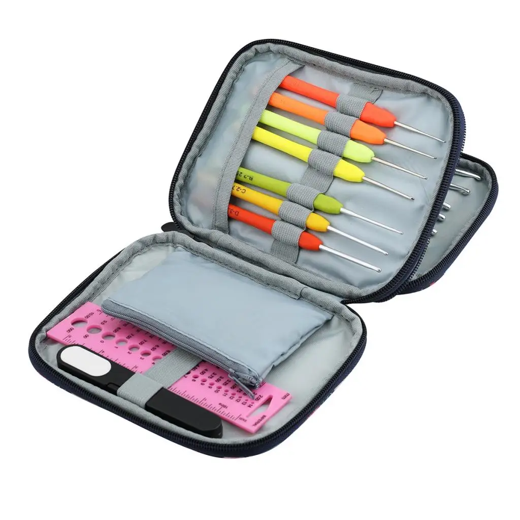 Durable Portable Knitting Crochet Hooks Bag Needles Storage Bag Waterproof