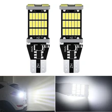 2 шт., супер яркий светодиодный фонарь T15 W16W 921 912 T16 1200Lm 4014 SMD Canbus без ошибок OBC