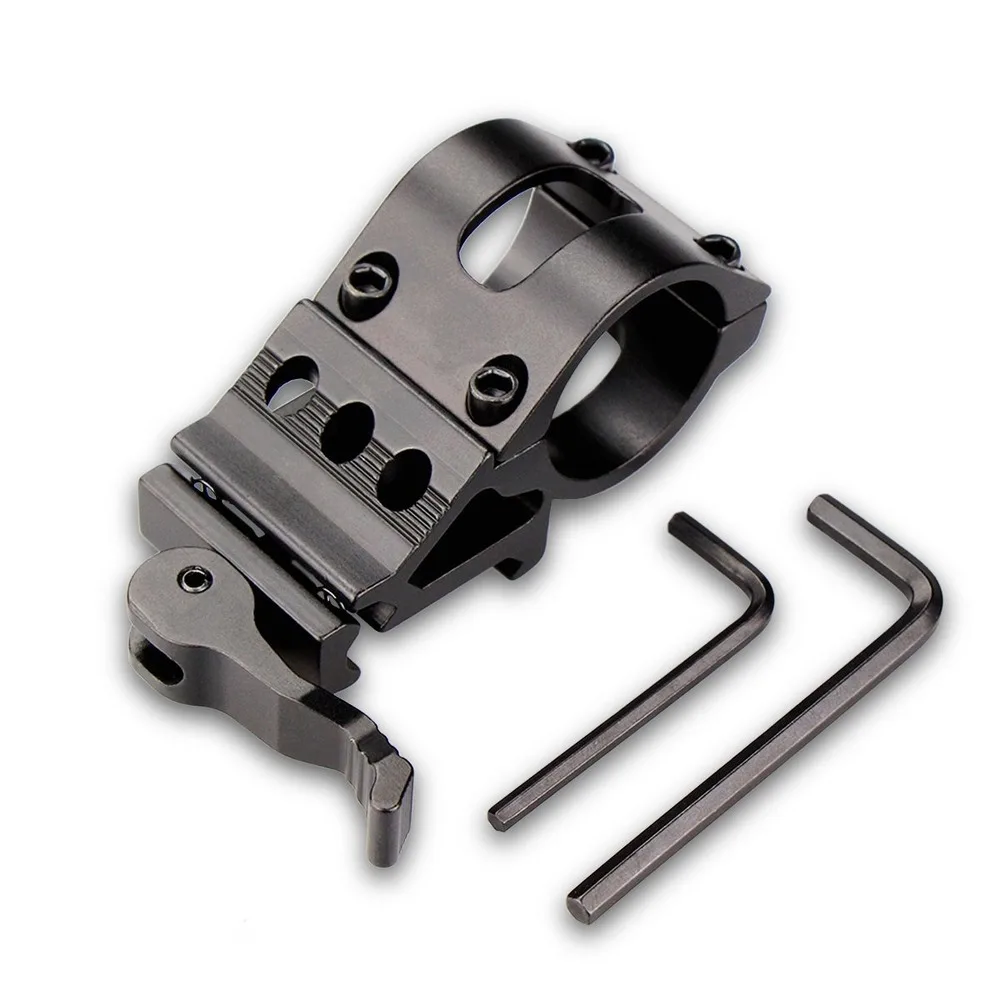 Modkin Led Tactical Flashlight Mount Quick Release Picatinnly Rail