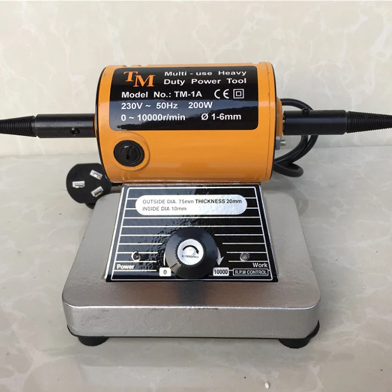 

Bench Lathe Jewelry Polishing Machine, Double-end Heavy Duty Power Tool Grinder