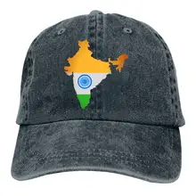 Индийская карта флаг Модная Джинсовая Шляпа крутая Кепка для мужчин и женщин