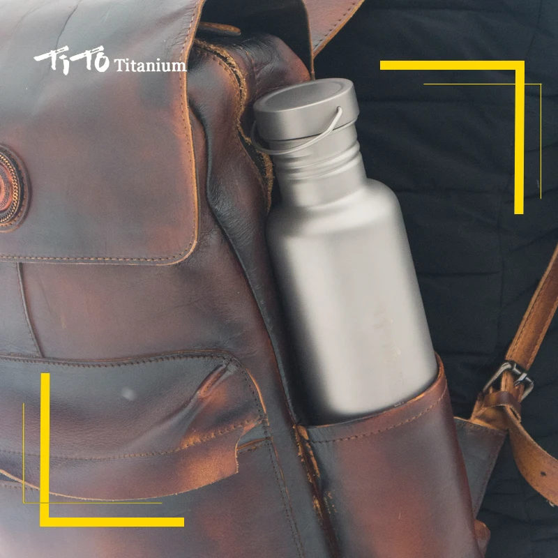 Pure Titanium Water Bottle Bicycle Drinkware bike outdoor camping Cycling Hiking Lid Titanium Sports Bottle cup kettle sports water bottle,portable water bottle