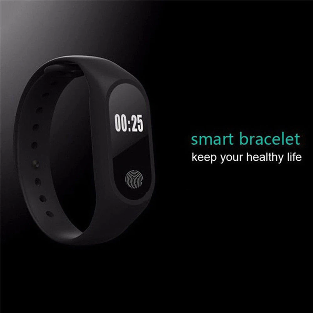 2020 M2 Heart Rate Monitor Exercise Pedometer Fitness Tracker IP67 Waterproof Bluetooth 4.0 Gravity Sensor Smart Bracelet