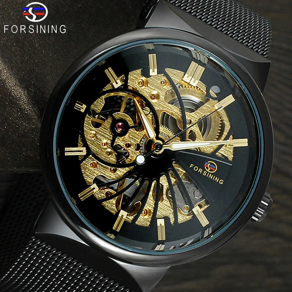 

Forsining Fashion Luxury Thin Case Unisex Design Waterproof Mens Samll Dial Watches Top Brand Luxury Mechanical Skeleton Watches