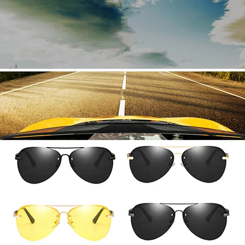 Модные солнцезащитные очки для пилота UV400, мужские поляризованные солнцезащитные очки, фирменный дизайн с логотипом, очки для вождения