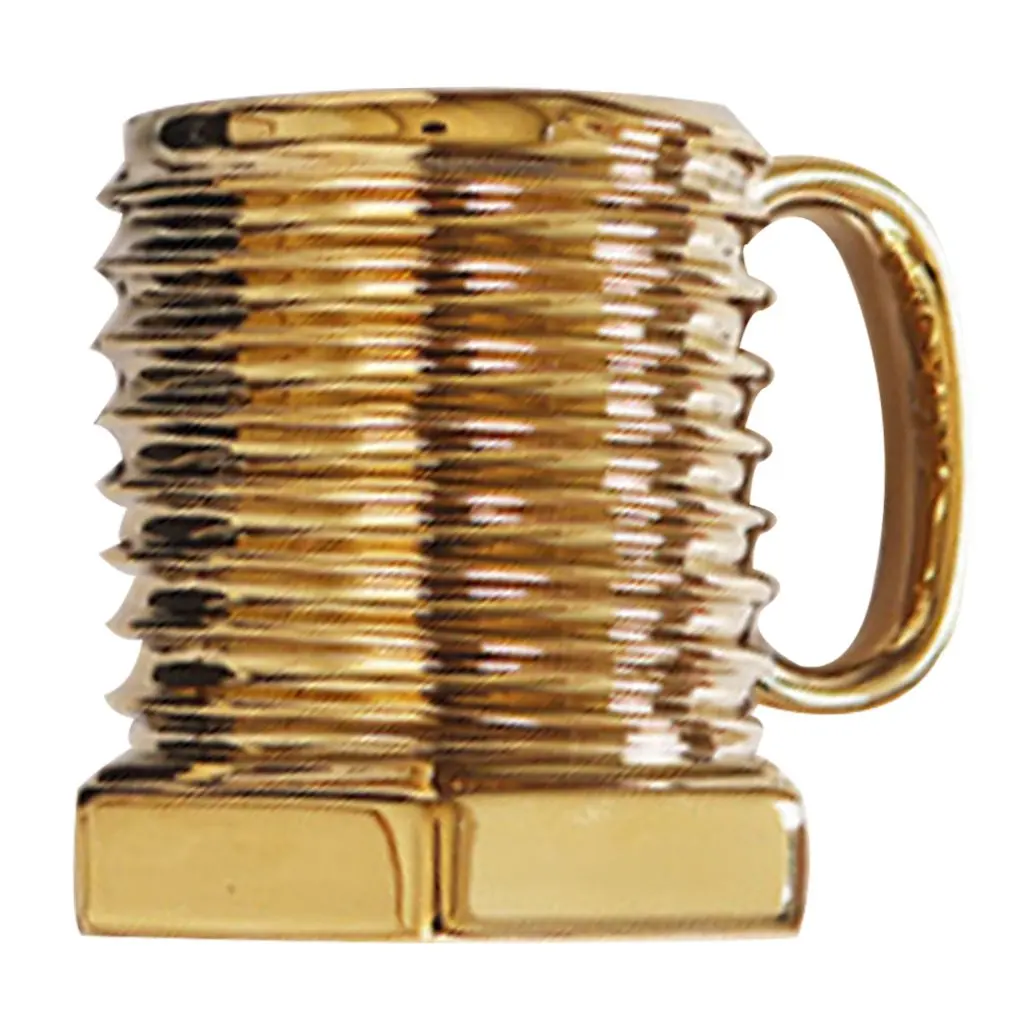

Screw Pattern Ceramic Cup Creative Gift Coffee Mug Cup Breakfast Cup Personality Matt Screwdriver Cup