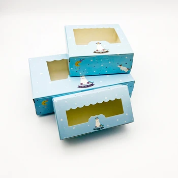 

10 PCS Unicorn Box Gifts Paper Packaging Gift Box Wedding Candy Cookies Cupcake Gift Boxes Kids Birthday Party Favors Cardboard