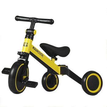 

2-In-1 Kids Tricycles Balance Bike Trike For 1-3 Years Old - Yellow Amber