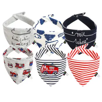 

Pudcoco 3pcs Cute Infant Baby Boy Girl Cotton Bandana Bibs Feed Saliva Towel Dribble Triangle Burp Cloths Set