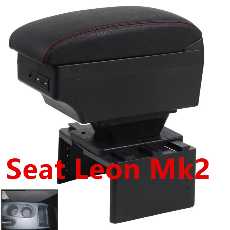 

For Seat Leon Mk2 armrest box armrest box central Store content box