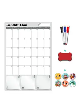 

Magnetic Calendar Whiteboard Dry Erase Calendar Board Kit For Refrigerator Fridge Waterproof And Durable Smart Design