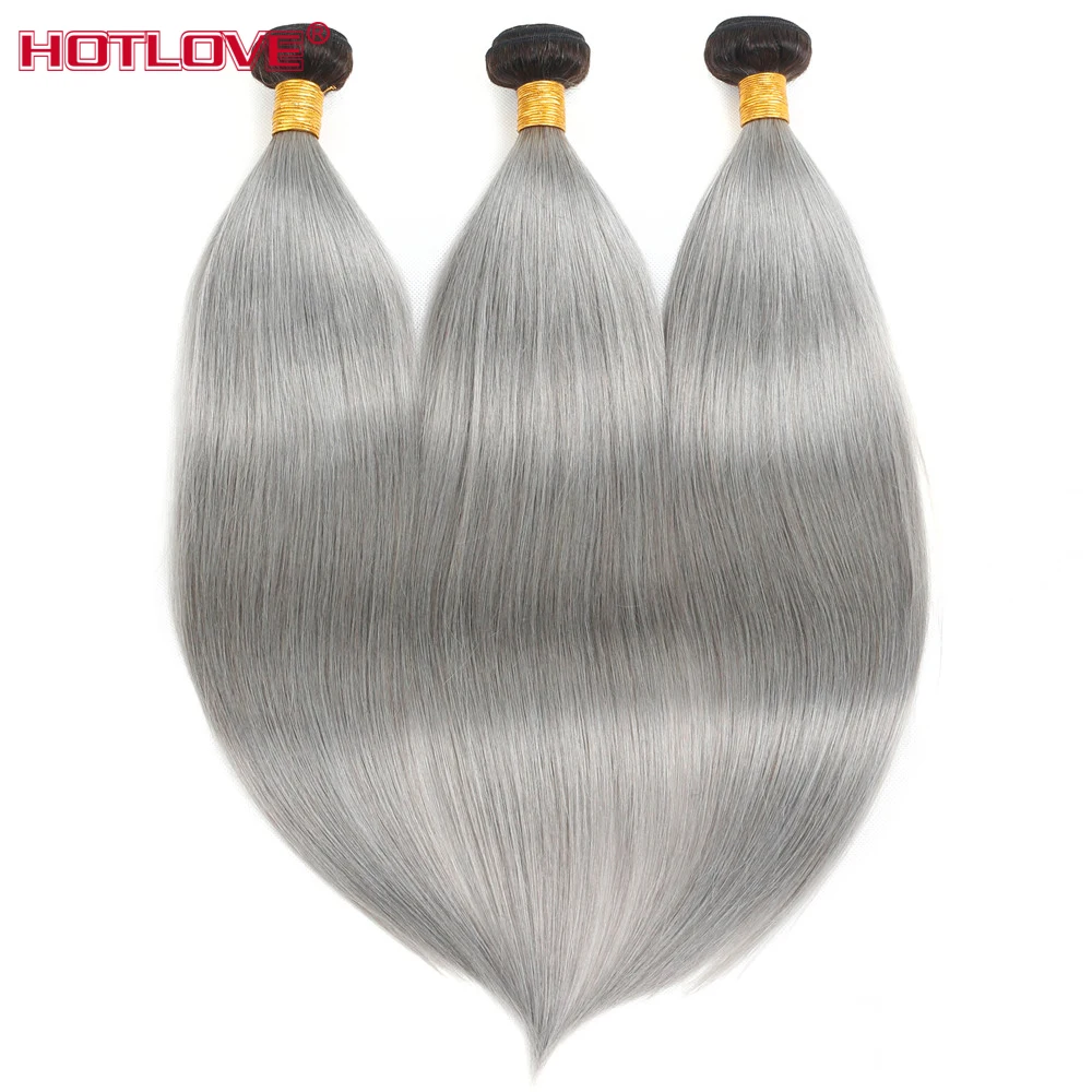 HC-1B-Grey-Brazilian-Straight-Hair-Bundles-With-Closure-4-Pcs-Ombre-Bundles-With-Closure-Remy 拷贝副本