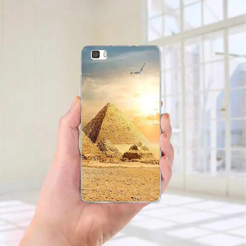 Picture 9 Мягкие силиконовые ТПУ чехлы для телефонов huawei P8 P9 P10 P20 P30 Honor 6X7X7 9 mate 10 Pro Lite P Smart Coque Shell Egypt Pyramids - Цвет: Picture 9