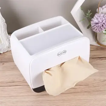 

Creative Tissue Box Simple Tissue Holder Cosmetic Storage Case Elegant Tissue Box For Desk Home White