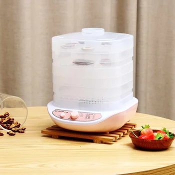 

5 Layers Household Food Dehydrators Fruit Vegetable Herb Meat Drying Machine Snacks Dryer Food Grade PP 8 Speeds Adjustment