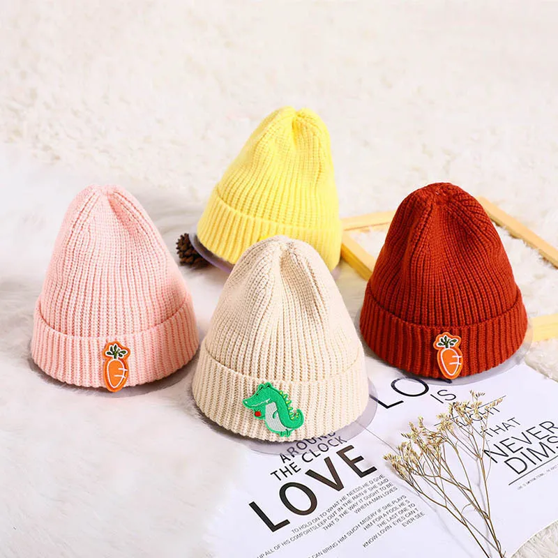 

Cute Candy Color Baby Hat Cartoon Animals Winter Warm Cap Beanie Girls Boys Soft Knitted Outdoor Kids Hat Warmer Bonnet