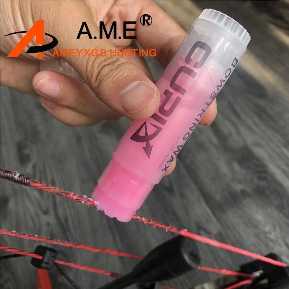

2Pcs CUPID Pink Rose Universal Archery Bow String Wax for Crossbow Compound Recurve Bow Strings Cable and Crossbow Rails