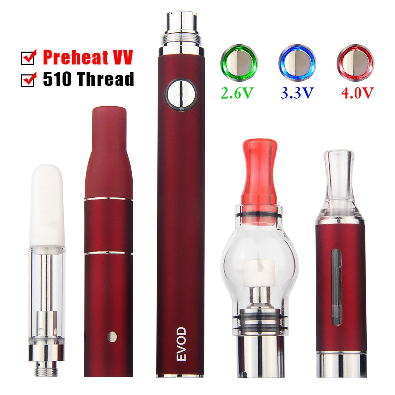 Evod 4 в 1 электронная сигарета испаритель аккумулятор eGo стартовый комплект с