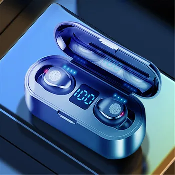 

TWS Wireless Earphone Headphones 5.0 Bluetooth IPX7 Waterproof 3D Sports Stereo Sound Headphones headset With Charging Box
