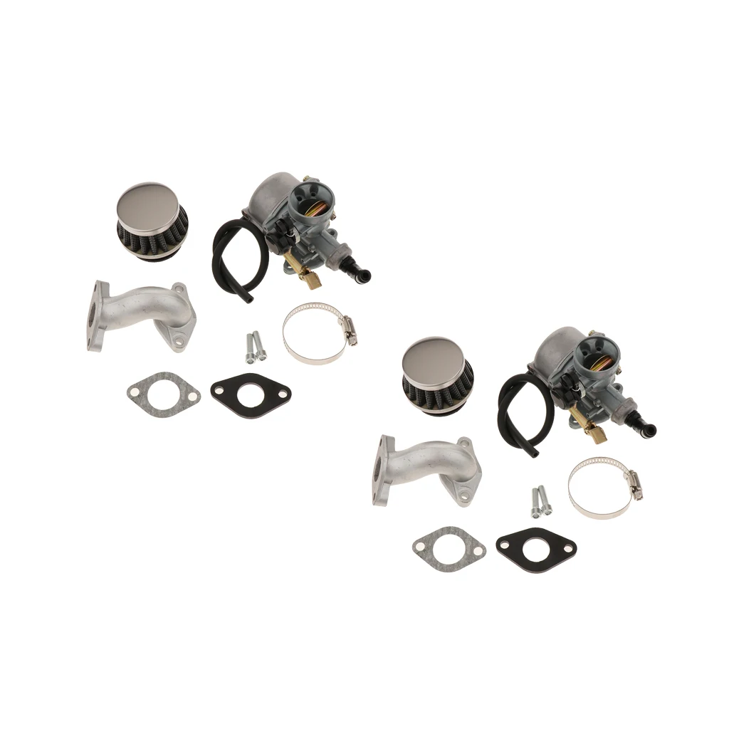 2 комплекта PZ19 Carb Карбюратор воздушный фильтр для 50cc 70cc 90cc 110cc ATV Quad болтовые