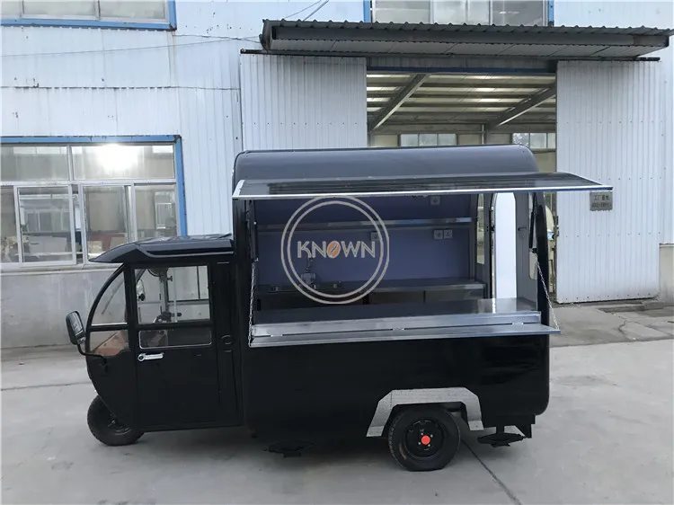 Электрический трехколесный фургон для продажи еды грузовик с бесплатным грилем хот-дога
