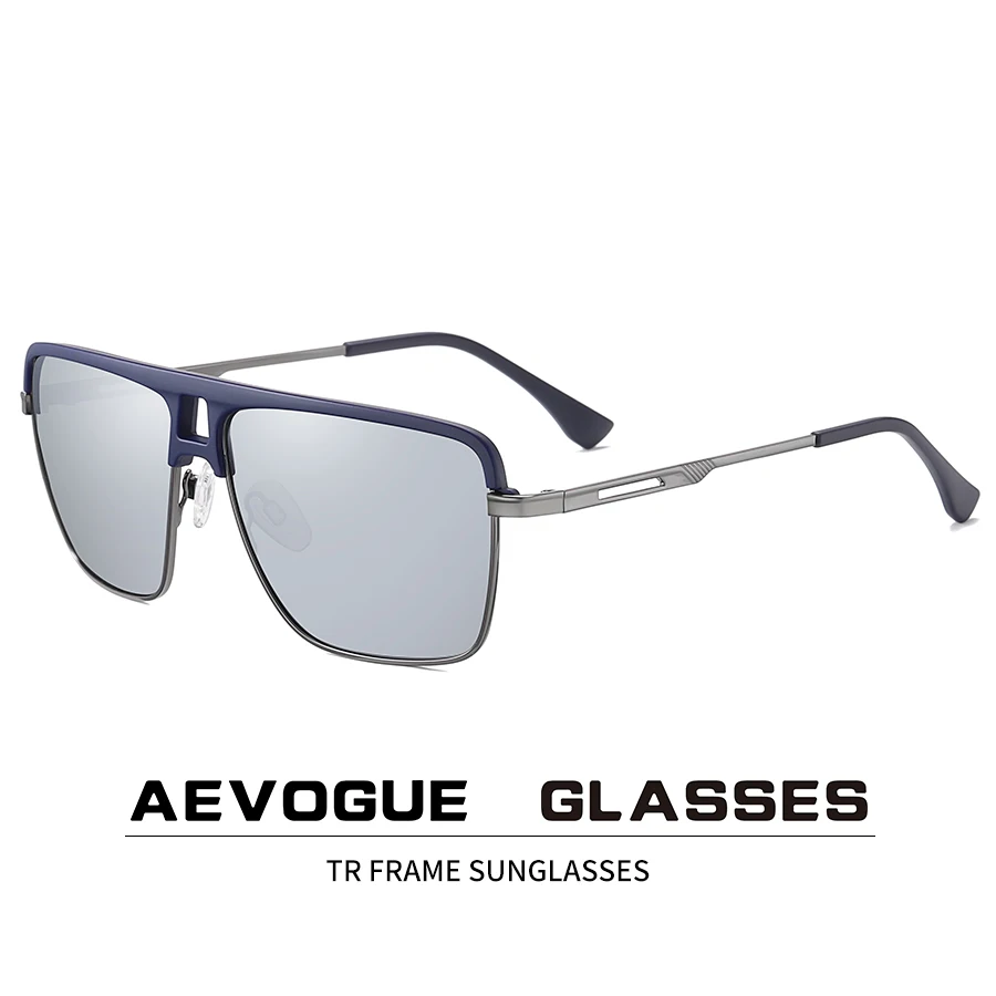 

AEVOGUE New Men Polarized Outdoor Square TR Sunglasses Women Fashion Classic Retro Sun Glasses Brand Designer UV400 AE0882