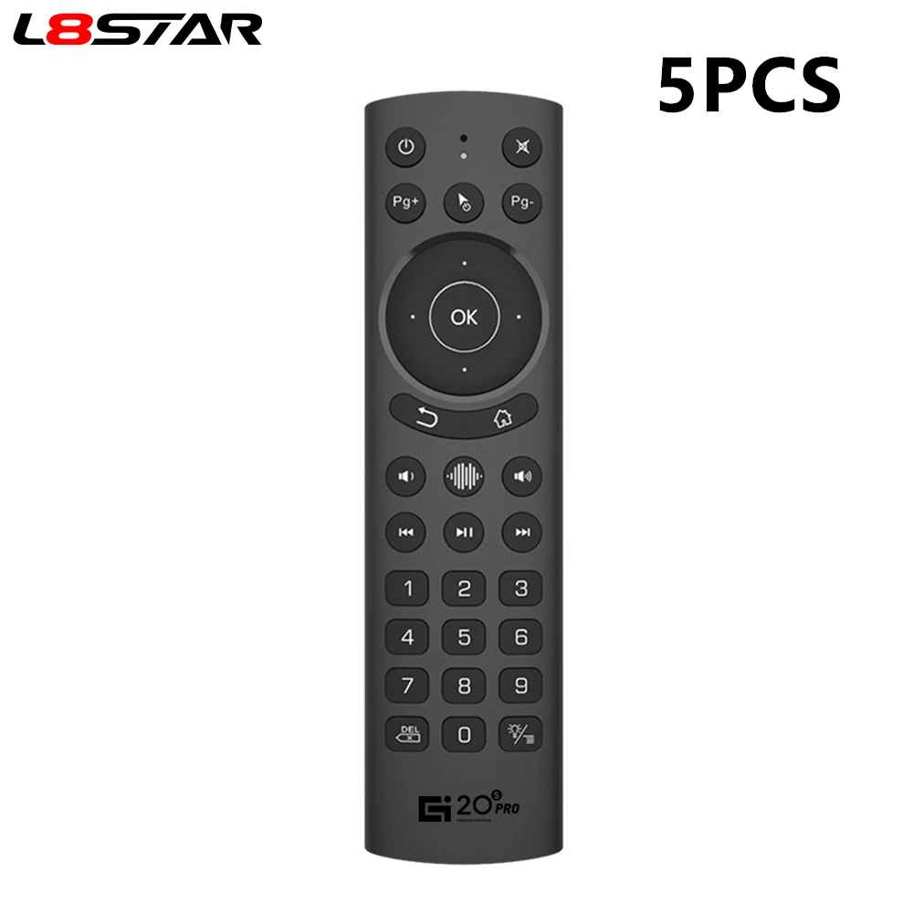 5PCS Air Mouse G20S Pro Voice Backlit 2.4G IR Remote Control Gyro Google Assistant Smart RC For NVIDIA Shield 4K Android TV Box
