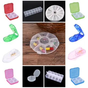 

1PCS Mini Tablet Pill Medicine Box Holder Storage Organizer Container Case Pill Box Splitters Travel Pill Box