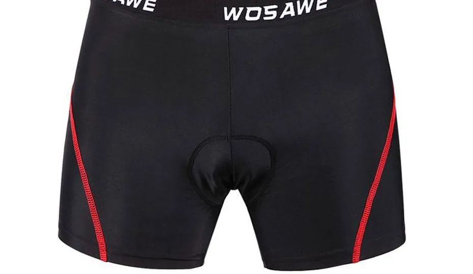 WOSAWE, дышащие велосипедные шорты для мужчин, для горной дороги, велосипедные шорты, быстросохнущие, удобные, 3D, с подкладкой, для горного велосипеда, нижнее белье, одежда