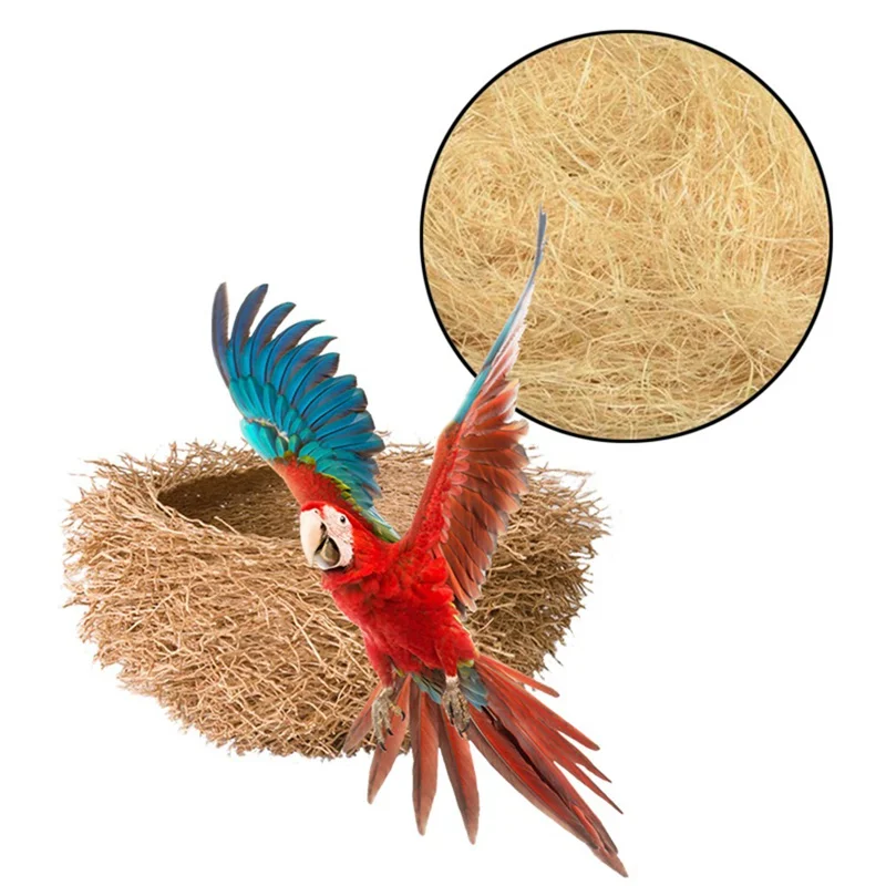 Jute Nesting Material 30g Nest / Fibre Aviary Birds Canaries Finches Nest Filled Grass Bird Cage Accessories Decoration