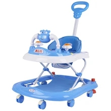 Новые стильные детские ходунки с регулировкой, многофункциональные, анти-опрокидывающиеся, с музыкальной тележкой, для детей, для автомобиля, для малышей, ходунки, баланс, Andador