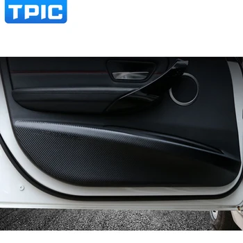 

TPIC Car Door Anti-kick Pad Sticker Ultra-thin leather PVC Door Protection Side Edge Film For BMW E90 F30 F34 F10 Car Styling