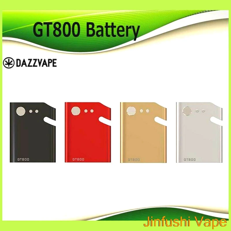 

100% Authentic DazzVape GT800 TC Box Mod 800mAh VW Battery with 0.69inch OLED Display For Thick Oil Cartridges Vaporizer Tank