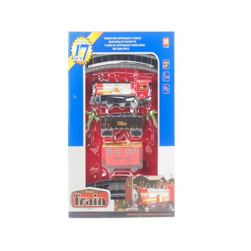 

Christmas Model Electric Assembled Rail Car Small Train Toy Children Electric Educational Car Toy