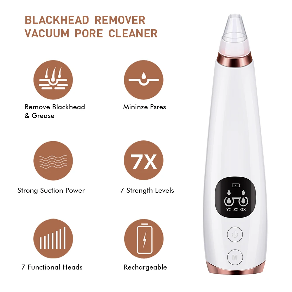 Pore Cleaner Blackhead Remover Vacuum Electric Nose Face Deep Cleansing Skin Care Machine Birthday Gift Dropshipping Beauty Tool