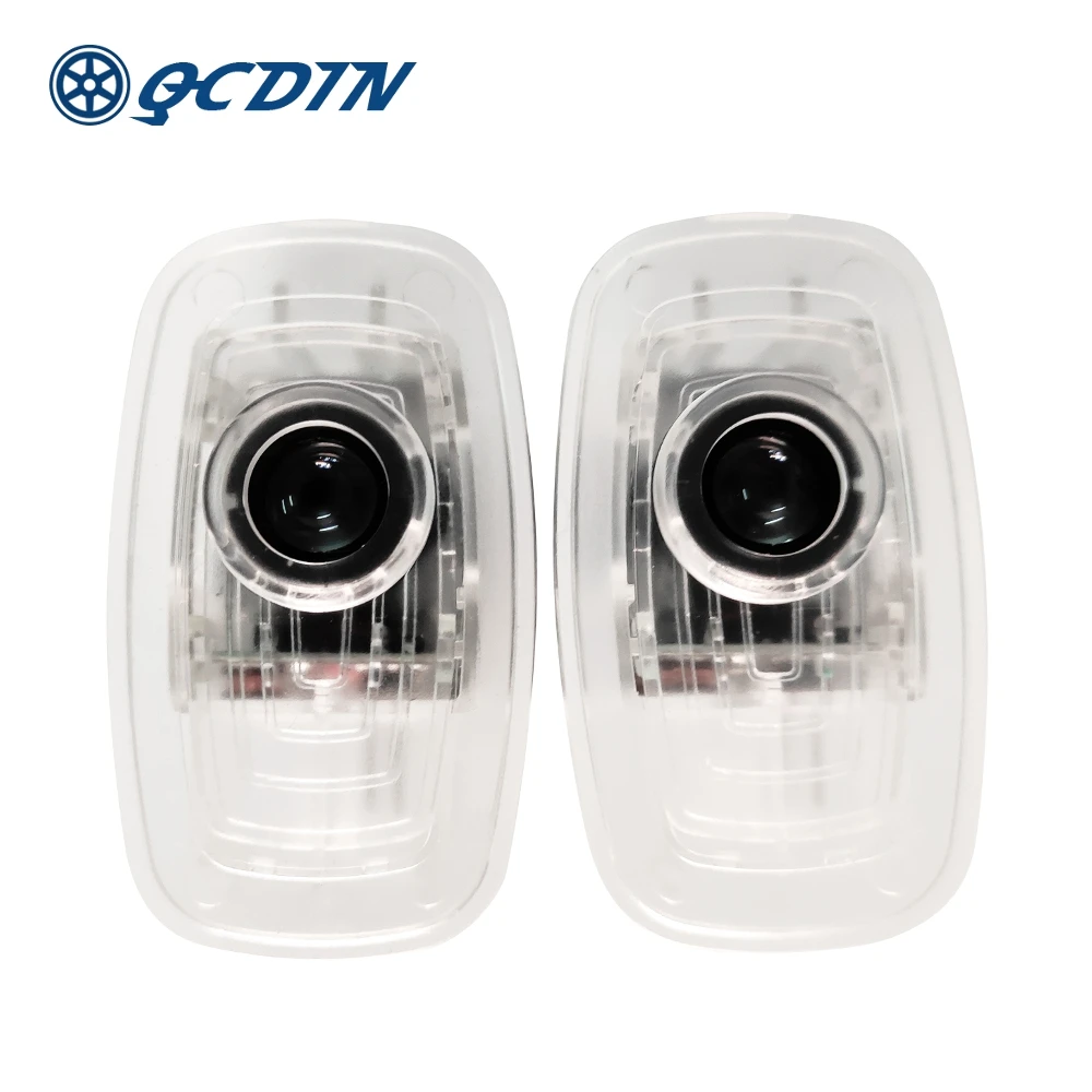 

QCDIN For New CLA CLS LED Car Welcome Light Door Logo Projector Light for CLA C118 CLS C257 E-Class Coupe A238 C238 No Drilling