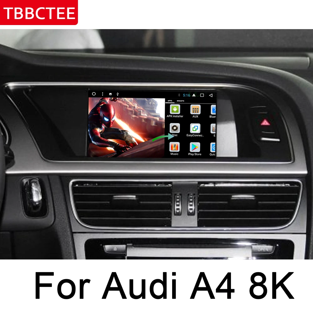 Мультимедийный плеер для Audi A4 8K 2008 ~ 2016 MMI HD сенсорный экран стерео дисплей