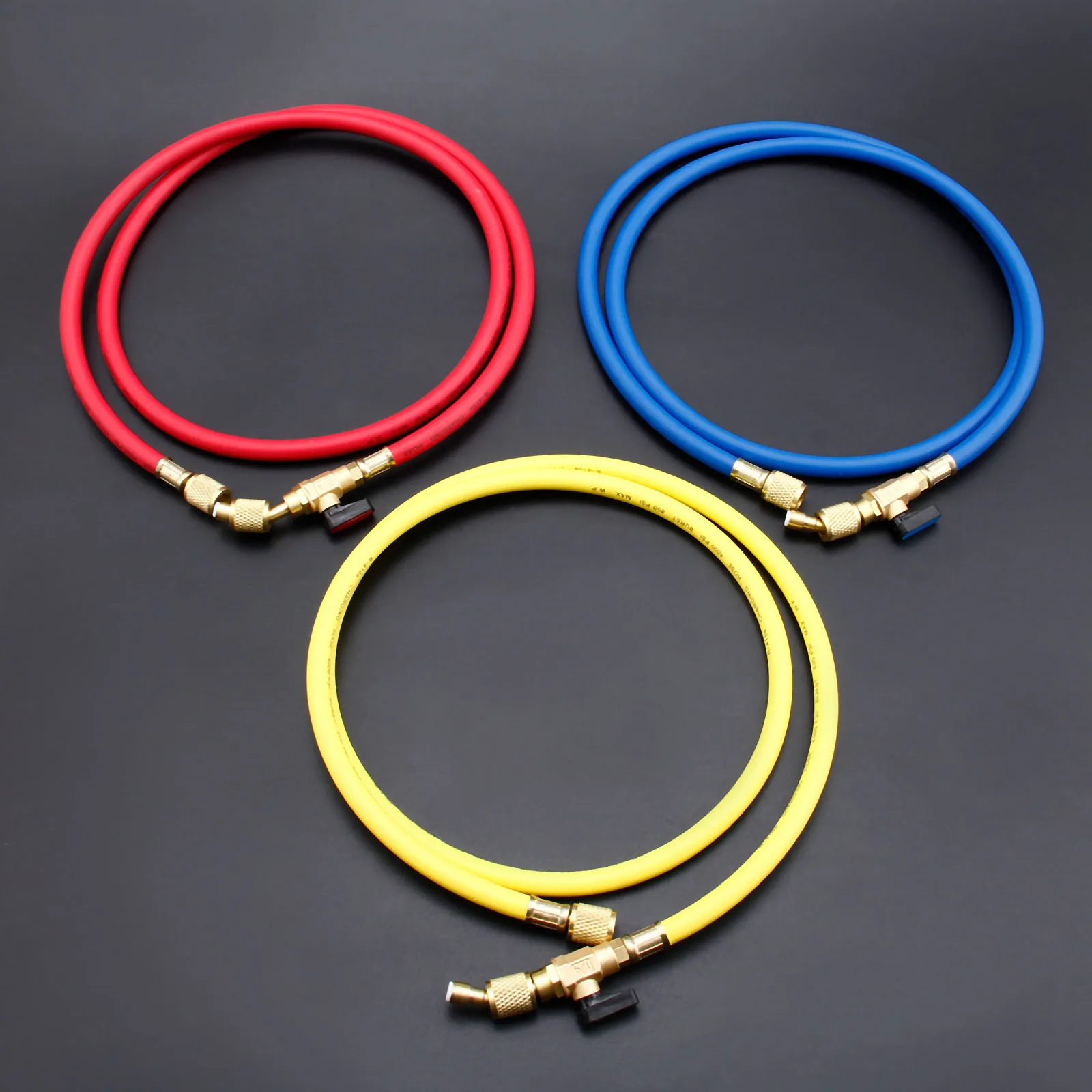 3 шт. R134A AC зарядный шланг/w шаровые краны R410A хладагент шланг с сильными