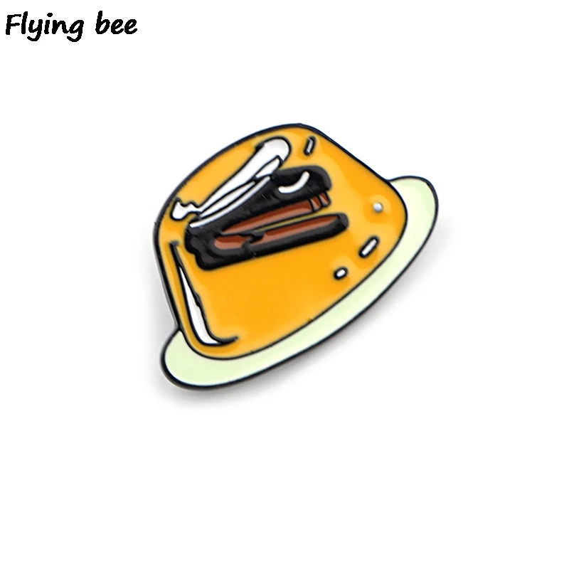 Flyingbee офисный степлер в Jello Pin Брошь и булавка эмалированные булавки Нагрудный значок броши на булавке значок для друзей женщин мужчин X0426