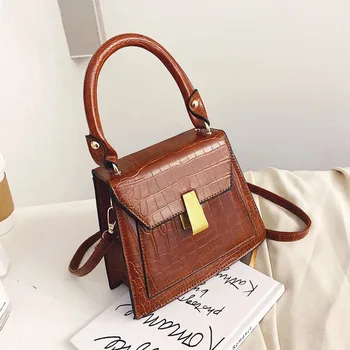 

Luxury Handbags Women Bags 2020 Vintage Flap Crossbody Shoulder Bag Solid Color Leather Messenger Bag bolsa Feminina Female Purs