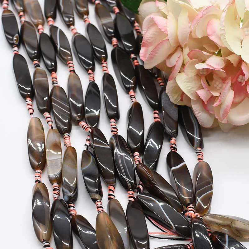 2strands/lot Smooth irregular dark coffee agate natural stone beads For DIY Necklace Bracelet Earring Pandant Jewelry Making