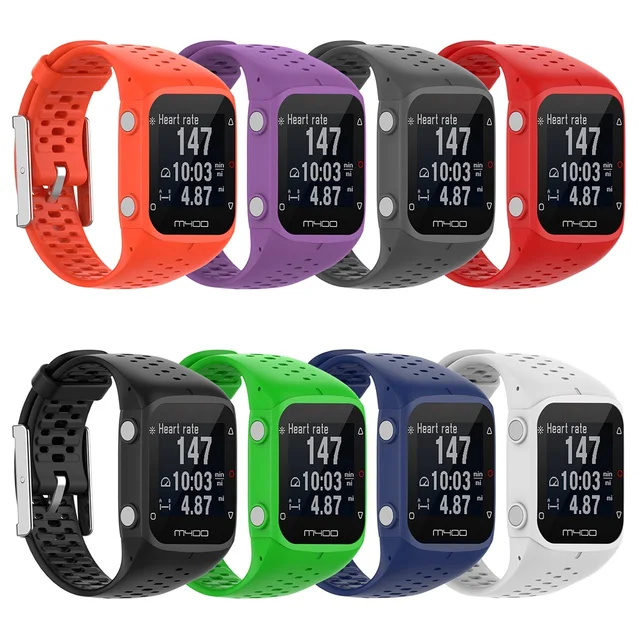 Correa de silicona para reloj deportivo Polar M400 M430, pulsera de  repuesto con GPS y herramienta - AliExpress