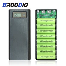 5V 2A Dual USB 8*18650 Power Bank Holder Case Type C USB Battery Box Mobile Phone Charger DIY Shell With LCD Digital Display DIY