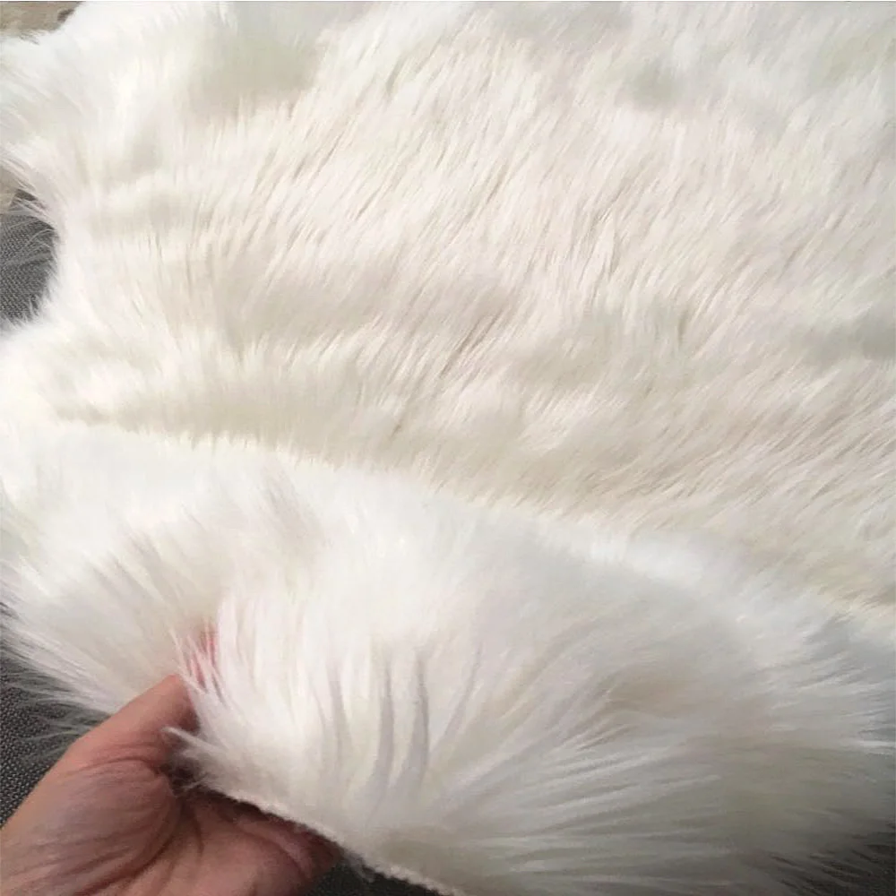 ROWNFUR ковры из овчины и искусственного меха для дома, спальни, детей, гостиной, стула, теплые, высокое качество, Нескользящие, белый, серый, плюшевый коврик
