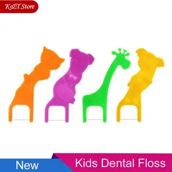 

children carton dental floss ultrathin floss kids tooth pick oral hygiene cleaner teeth stick dental flosser with box wholesale