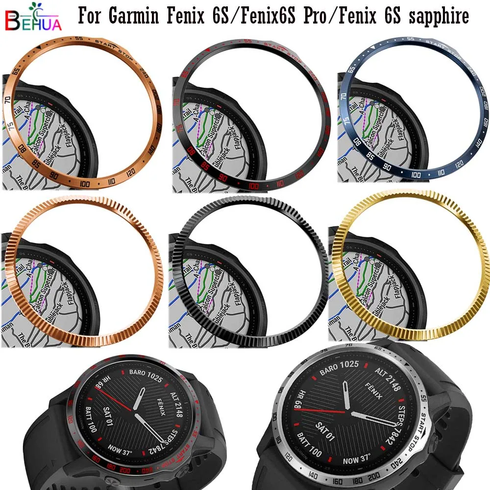 Steel Bezel Ring Styling Case For Garmin Fenix 6S 6S Pro Fenix 6S sapphire Smartwatch frame 1